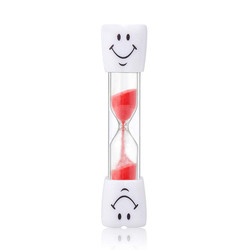 Plastic Three Minute Sand Timer Hourglass Toothbrush Timer Traditional Design