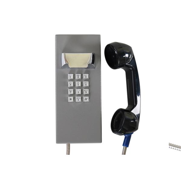 Buy Weatherproof Inmate Jail Telephone Robust Housing Durable Keypad With Grey Color at wholesale prices
