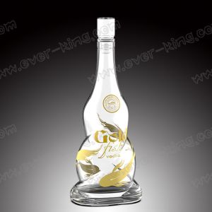 700ml Twisted Vodka Glass Bottle With Bright Closure