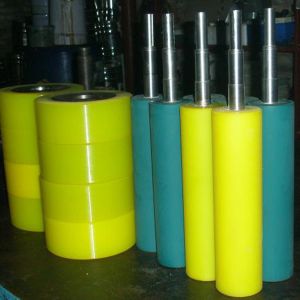 Rubber Roller Rails Conveyors , Customized Accumulation Conveyor Systems