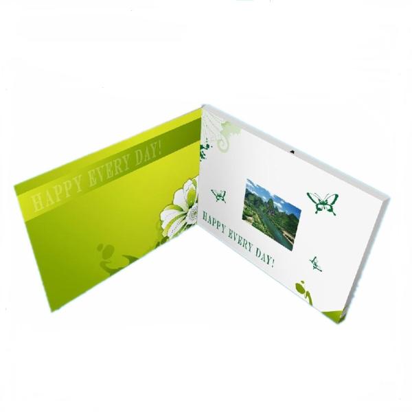 Luxury Rechargeable Wedding Invitation Video Card Foldable CE FCC QC Approved