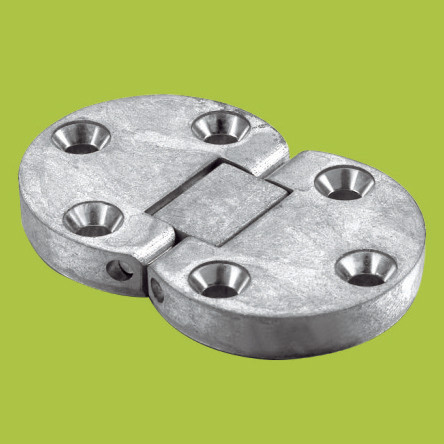 Buy foldable table concealed hinge Zinc alloy hinges with Nickel finish at wholesale prices