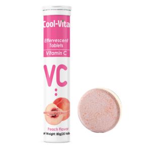 Immune Boost Vitamin C Dispersible Tablets 500mg Peach Flavor 24 Months Shelf