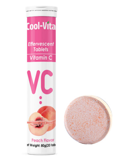 Immune Boost Vitamin C Dispersible Tablets 500mg Peach Flavor 24 Months Shelf