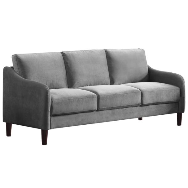 3 Piece Sofa set, Gray Fabric
