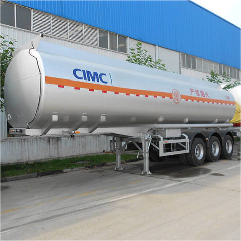 CIMC 33000 40000 45000 50000 60000 Litres 3 Axles Aluminum Alloy Fuel Petrol gasoline Oil Tank Tanker Semi Trailer for Sale