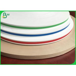Eco - Friendly 13.5mm 14mm 15mm 60gsm 120gsm Straw Paper Roll For Harmless