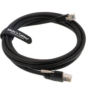 Alvin's GigE Vision CAT6a Cable, 9.84ft, Shielded, High-Flex, RJ45 Lock