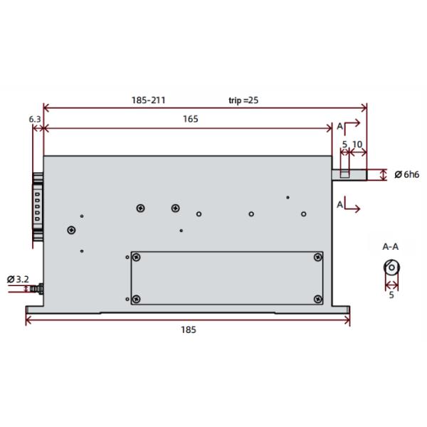 Effective Trip 25mm Linear Rotary Actuators Hollow Shaft Linear Rotary Motor