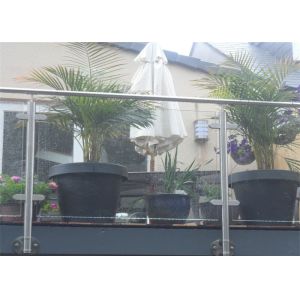 Modern Stainless Steel Glass Balustrade Frameless Railing Post Easy DIY Install