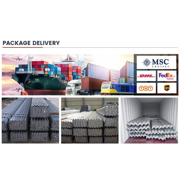 Q235 Q345 SS400 Hot Rolled Structural Steel Angles Perforated Angle Steel Construction Angle Iron with Equal / Unequal Sides