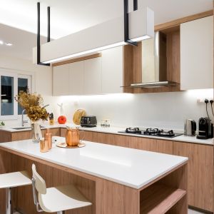 16MM 18MM Carcass Thickness Melamine Kitchen Cabinet Set Environment Friendly