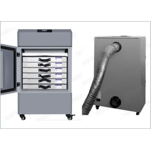 China 450W dust fume extractor , laser fume extraction system with seven layer filters on sale