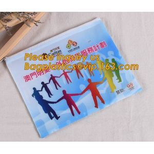 PVC office Stationery Fabric Document file Bag,pp file folder/plastic a4 file