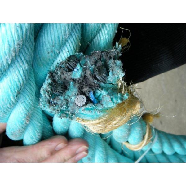 Buy 48mm Fishing Rope 4 Strands Combination Rope PP Steel at wholesale prices