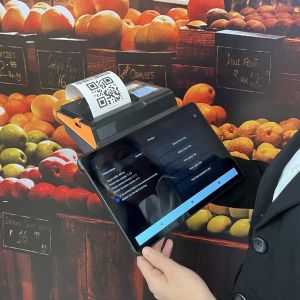 Handheld All In One POS Terminal Android 13 NFC Reader POS 11 Inch