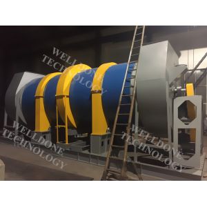 HAG Series Three Drum Rotary Kiln Dryer Large Scale Explosion Resistance