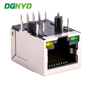 RJ45 Ethernet socket 100Mbps integrated filter with POE network interface