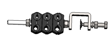 Stainless steel 304 Feeder Cable Clamp 6 Way adss cable fittings