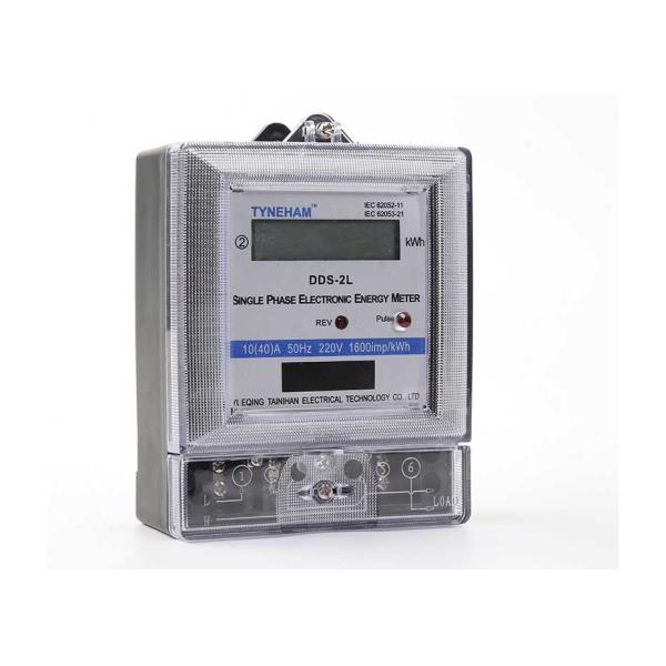 One Card Single Phase Electronic Energy Meter / Electric KWH Meter 1 Phase 50HZ