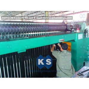 Double Rack Drive Gabion Machine / Hexagonal Wire Mesh Machine