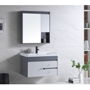 Buy cheap Mirrored Cabinets Modern Bathroom Vanities Wall Hung 800x500x530mm from wholesalers