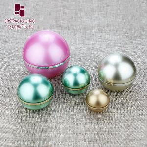 J010 ball shape designer plastic jars for cosmtic