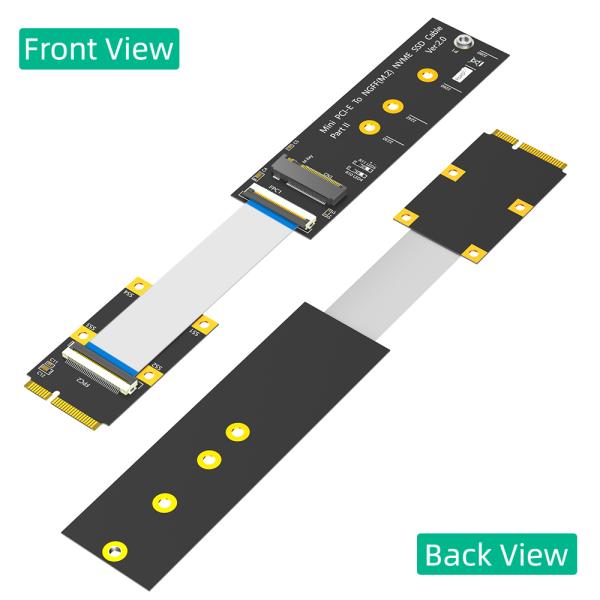 M.2 NVME SSD to Mini PCIe Adapter with 3.3V Power LED