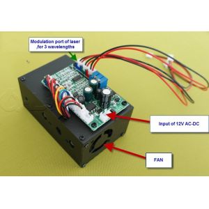 400-500mW RGB Compound White Beam Laser Module with TTL Modulation