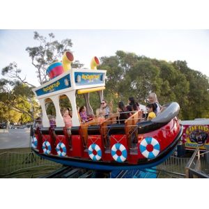 Adjustable Speed Rockin Tug Ride , Pirate Ship Fair Ride For Children And Adults