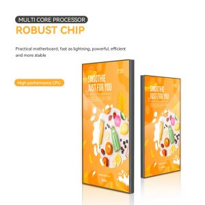 55 Inch Indoor Android Wifi Vertical Screen LCD Digital Signage With LEDART App
