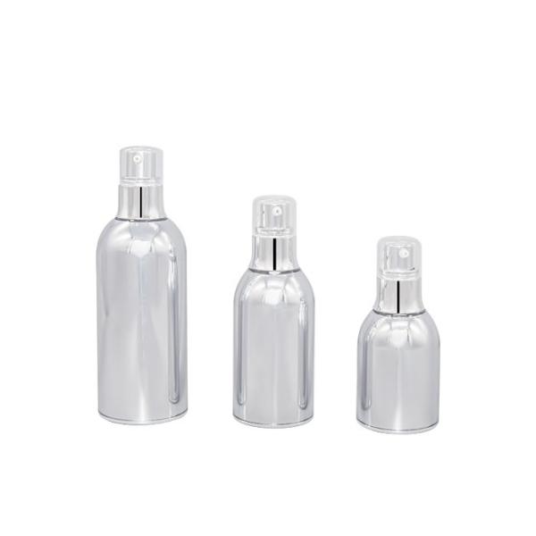 Buy Full electroplating design cosmetic airless pump bottle 30ml 50ml 100ml at wholesale prices