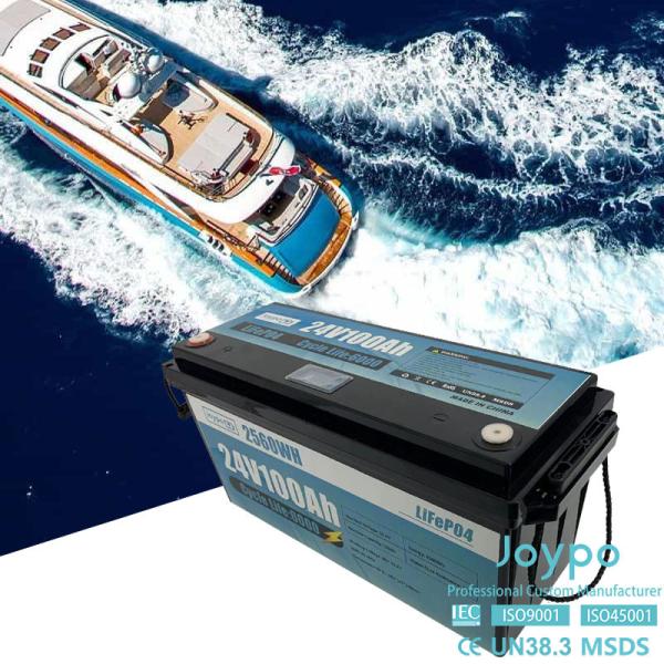 Buy Deep Cycle LiFePO4 Marine Lithium Battery 24V 50Ah 100Ah 200Ah 300Ah 400Ah at wholesale prices