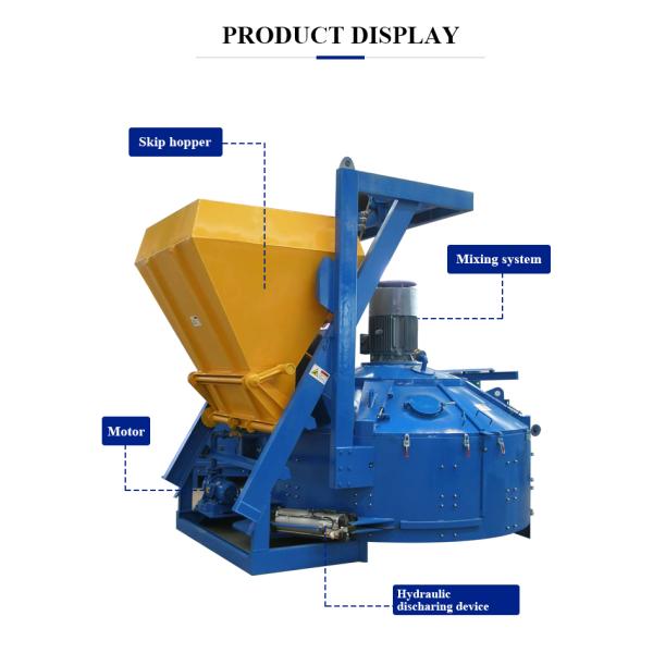 MP750 Planetary Concrete Mixer 0.75 Cubic Meters Planetary Cement Mixer