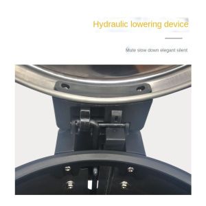 Household 10L Lobby Garbage Cans Stainless Steel Pedal Garbage Can