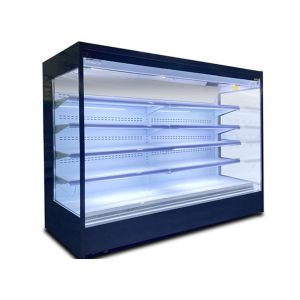 Quality Upright Commercial Large Open Deck Chillers For Drinks Fruits for sale