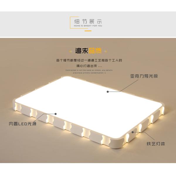 Tri-color/non-pole dimming small/medium/big simple and fashionable bedroom/living room/balcony ceiling lamp