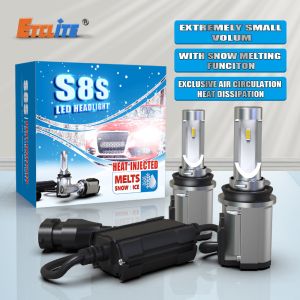 12V Multicolor LED Headlights S8S 9005 9006 8000k CCT Ip68 Waterproof