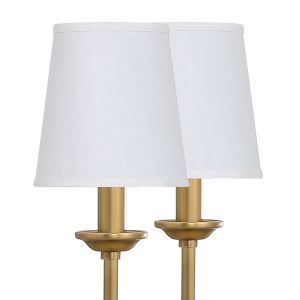 Simple Brushed copper chandelier with lampshade Hotel Project Lighting (WH-PC-10