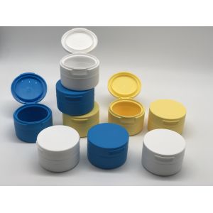 2.65Oz/75g Empty Cosmetic Jar Packaging PP Plastic Cosmetic Jar With PMMA Round