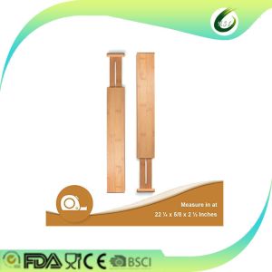 China adjustable organizers bamboo wooden drawer dividers wholesale on sale