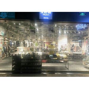 12mm Bar Polycarbonate Clear Roller Shutters For Store
