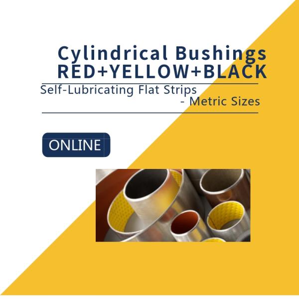 Composite Bearing Material Flat Strip, Red Polymer Fibres, Steel With Sinter Bronze Interlayer