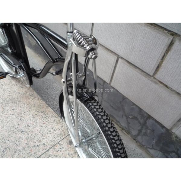 20 inch CE certified chrome painting lowrider beach cruiser bike with banana saddle