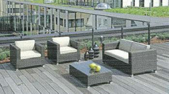 Buy 4pcs PE wicker pool furntiure at wholesale prices