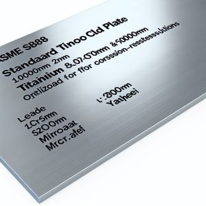 Length 100mm-6000mm ASME SB898 Standard Titanium Clad Plate with 2207 Clad Metal