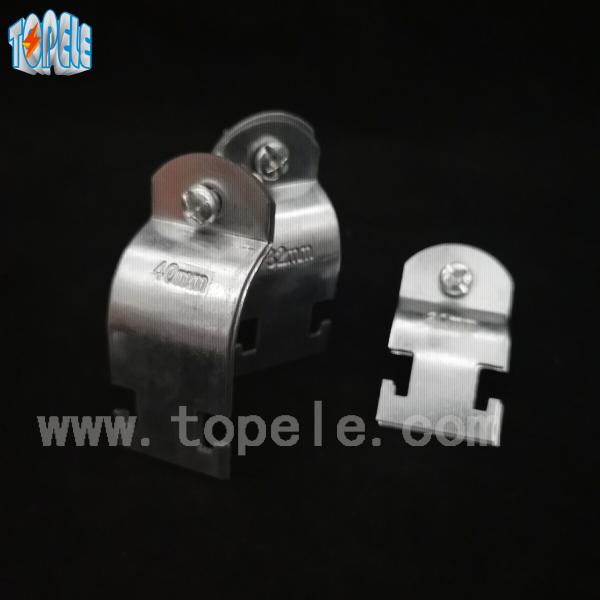 Buy Galvanized Steel Conduit Fittings GI Conduit Strut Clamp / Conduit Clip at wholesale prices