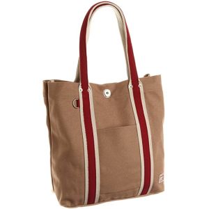 China Khaki Cotton Recyclable 35*37*11CM 21oz Canvas Tote Bag on sale