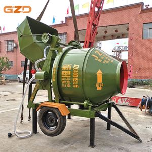 Portable Automatic Mobile Self-Loading Concrete Mixer