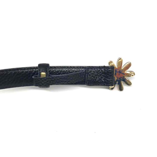 20mm Womens Genuine Leather Belt With Flower Shape Buckle